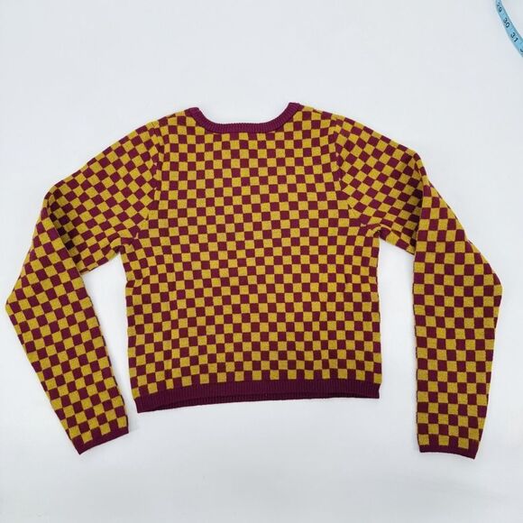Daydreamer Fig Check Fitted Pullover Sweater New XS - Picture 7 of 11